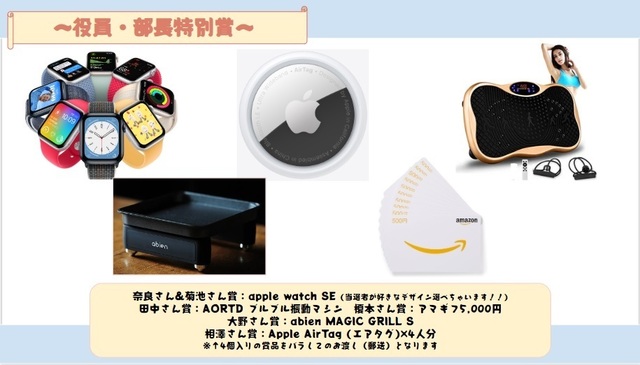 ビンゴ賞品その1